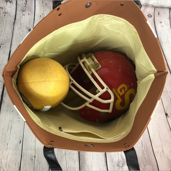 NWT! XL Football Tote Bag - Picture 2 of 3